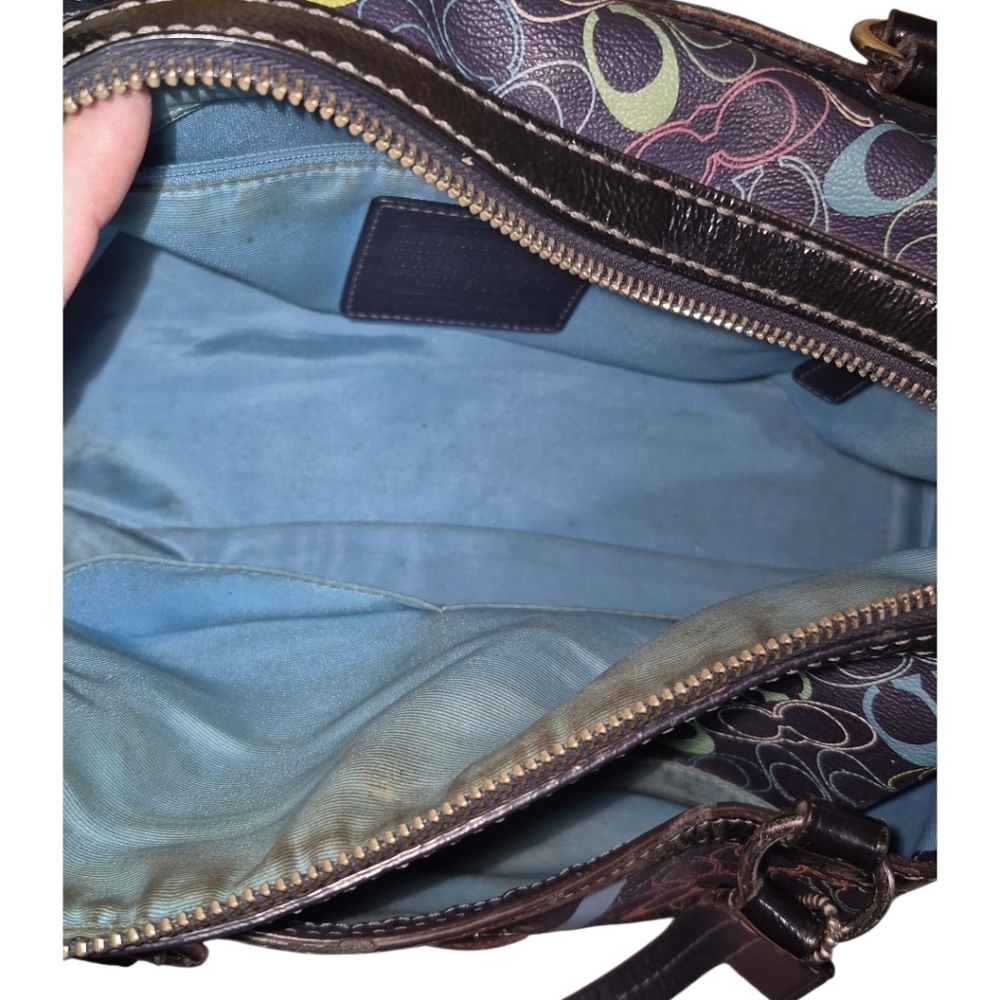Coach Multicolor Signature Satchel - Picture 7 of 8